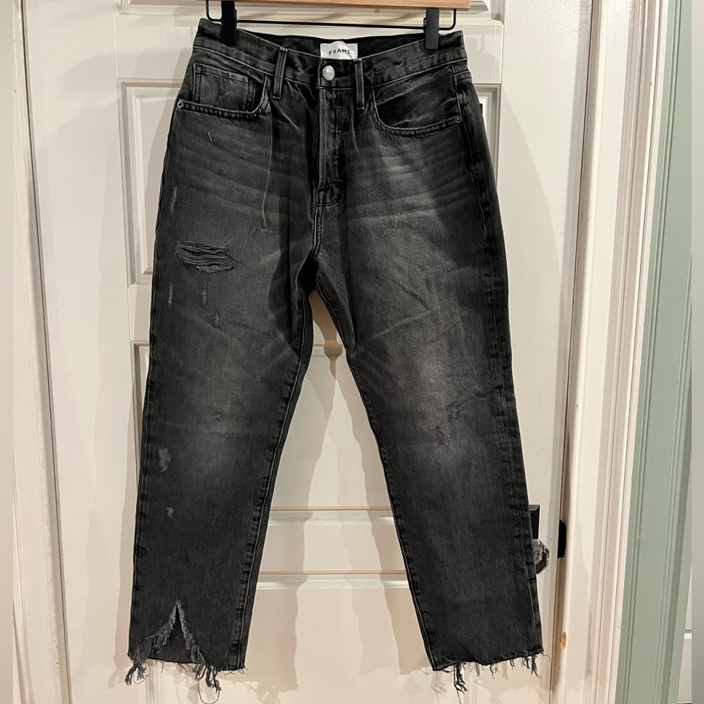 Frame black denim, size 27